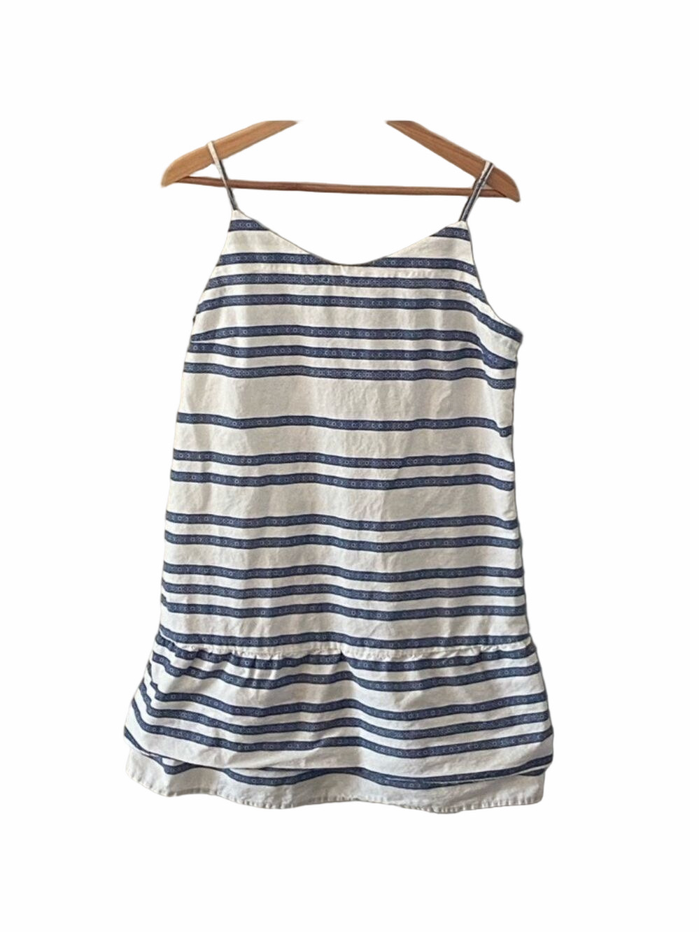 🎈$10 add on #34.Gap| Cotton mini sun dress. Navy and white striped. Large